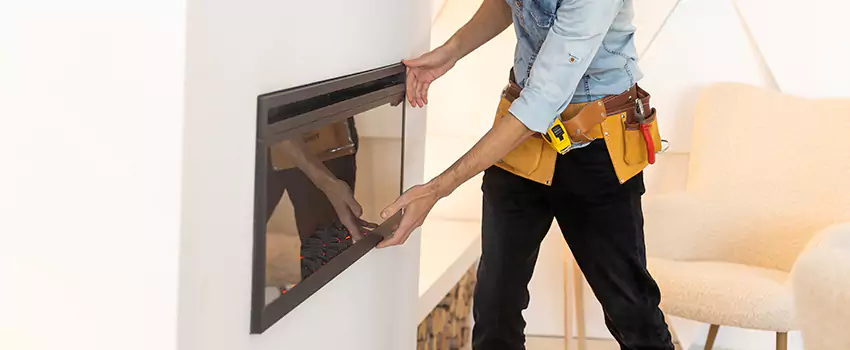 Metal Fireplace Installation in Costa Mesa, California