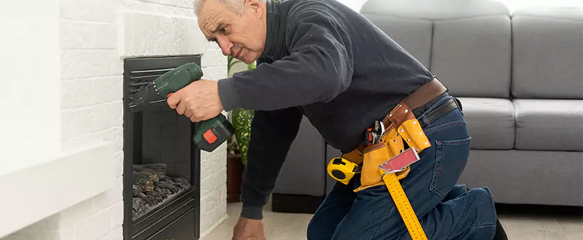 New Indoor Fireplace Installation in Costa Mesa, California
